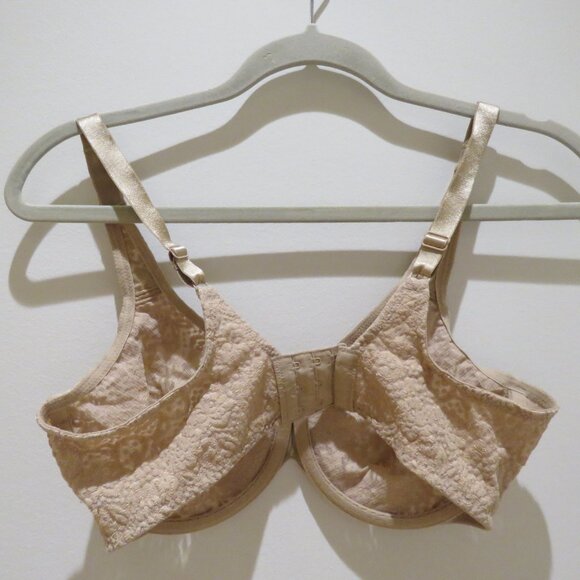 WACOAL Halo Lace Full Coverage Bra in Toast Nude Floral - Size 36D - Picture 8 of 13